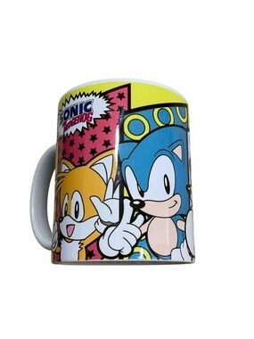 Sonic the Hedgehog Ceramic Mug 10 oz Sega Character Coffee Cup